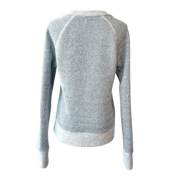 FAHERTY Whitewater Bells French Terry Soft Crewneck Sweatshirt Blue White Women - Picture 3 of 11